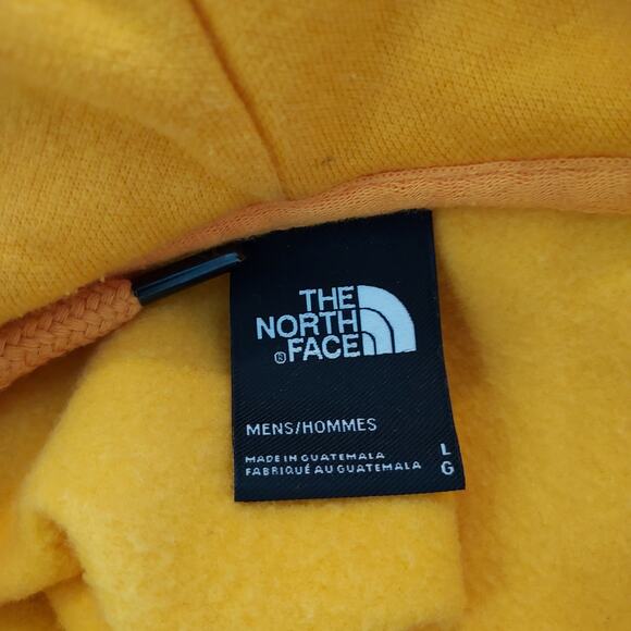 The North Face Yellow Pullover Hoodie Size Large - Picture 8 of 11